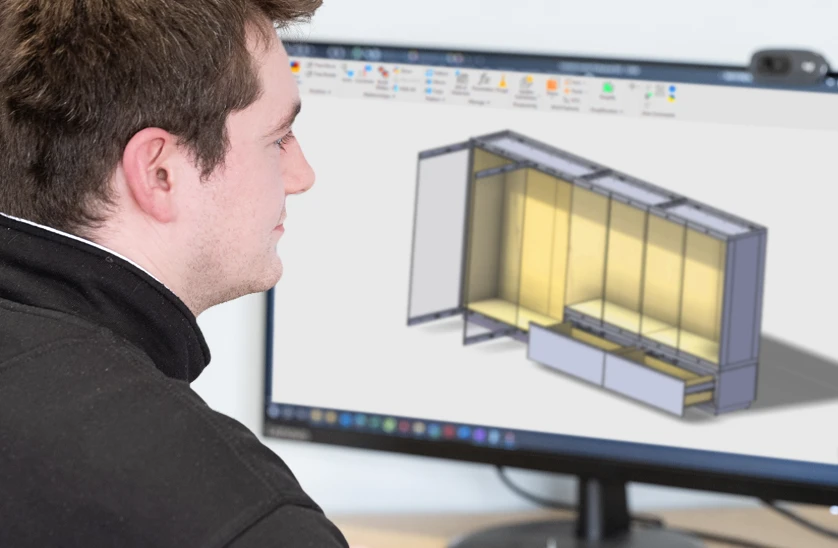 exact digital 3D model of the case